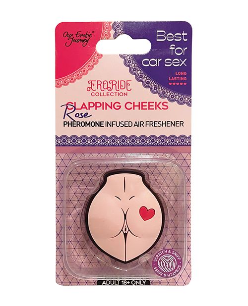 EroRide Clapping Cheeks Pheromone Infused Air Freshener - Rose